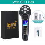 NAUJIENA 4 in 1 Mini HiFu Ultragarsinis RF EMS MFIP Pulse Facial Lifting Skin Tightening Anti Wrinkle Massager SPA Beauty Device US Plug