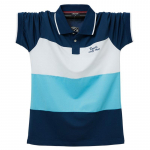 Vyri&scaron;ki mar&scaron;kinėliai su automobilio logotipu Jaguar, spauda, asmenybė, prigludę, trumpomis rankovėmis, sportiniai laisvalaikio polo mar&scaron;kinėliai 2XL mėlyna