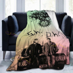 Supernatural antklodė sofos antklodės užvalkalas Kelioninė patalynė I&scaron;leidžiama antklodė Biuro flanelinė antklodė lovatiesė TV antklodės Dovana 75x90cm