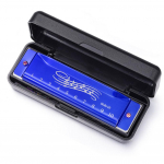 10 HOLE HARMONICA Armonika LENGVAI I&Scaron;MOKIMAS MUZIKALINGUMO mėlyna
