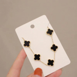 Titano plieno spalvos greitai Keturių lapų dobilų apyrankė penkių gėlių apyrankės papuo&scaron;alai, geriausia dovana draugams