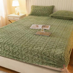 3 vnt. koralų vilnos paklodė, pieno vilnos vilnos paklodė Winter Plus vilnos flanelinė žiemos apsauginė lovatiesė pagalvės užvalkalas