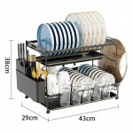 Indų džiovinimo lentyna nuo rūdžių laikymo lentyna Nuimama indų lentyna Daugiafunkcis virtuvės stalo įrankių laikiklis juoda
