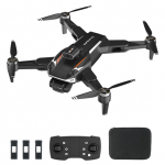 Nuotolinio valdymo GPS dronas su dviguba kamera 8K sulankstomas dronas be galvos su kliūčių i&scaron;vengimu 1 Battery juoda