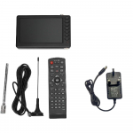 5 colių ki&scaron;eninis skaitmeninis televizorius su nuotolinio valdymo pultu, ne&scaron;iojamasis ISDB T 1080P TFT LED, skaitmeninis automobilinis televizorius, palaikomas keturratis, USB TF kortelės įvestis, FM radijas su 1500 mAh UK Plug