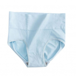 Moteri&scaron;kos apatinės kelnaitės auk&scaron;tu juosmeniu, vientisos spalvos, mink&scaron;tos, kvėpuojančios, antiseptinės besiūlės, elastingos, greitai džiūstančios 3D korio spalvos moteri&scaron;kos kelnaitės kelnaitės Moteri&scaron;ki apatiniai mėlyna