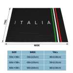 Italia megzti pledai vilnos pluo&scaron;to Italija Italijos vėliava lengvi apklotai namams sofai miegamajam antklodė 75x100cm 30x40inch