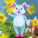 Inflatable Easter Bunny Costume, Animal Costume for Adult, Holiday Dress up Cosplay