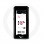 Coque pour Samsung Galaxy S10 Edge Billet d'avion Tokyo Japon