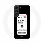 Coque pour Samsung Galaxy S21 FE Billet d'avion New York