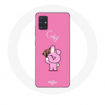 Coque pour Samsung Galaxy A51 BTS Bangtan Sonyeondan BT21 Shooky Suga Et Cooky Jungkook