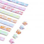 420 lapų &scaron;viečiančios Origami Star popieriaus juostelės Įvairių spalvų dvipusis lengvai sulankstomas Lucky Star popierius D