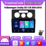Skirta Volkswagen Caddy 2K 3 III 2004&ndash;2010 Carplay Android Car Radio GPS Navigation 2din 2+32GB 1+16GB