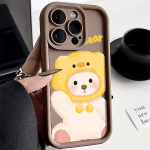 Telefono dėklas, skirtas iPhone 11 13 12 14 15 16 Pro Max 7 8 Plus XR XS Max Samsung A55 S24 S23 A02S Redmi 9 13C 9A 10 A3 OPPO A15S A16 A17 A18 A38 A53 A54 A31 Xiaomi 11 Lite 4G kava