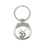 Cornish Rex - keychain with a cat, keychain with a print, personalized pendant from the Art-Dog brand sidabras