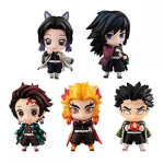 Demonų žudikas: Kimetsu no Yaiba Tanjiro ir Stulpai Talismano Rinkinys A Apie. 50 mm dažytas pilnas paveikslas black