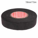15 metrų kar&scaron;čiui atspari antipireno juosta Coroplast Lipni audinė juosta, skirta automobilio kabelių pynimo laidų staklėms apsaugai 19mm&times;15m