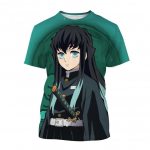 Vasaros anime Demon Slayer Kimetsu no Yaiba Kamado Nezuko Kochou Shinobu Cosplay 3D Print Mados mar&scaron;kinėliai animaciniai filmai trumpomis rankovėmis M