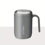 500 ml/17 uncijų ne&scaron;iojamasis vakuuminis vandens butelis lengvas kavos puodelis su dangteliu &ndash; tinka namų sportui, kelionių stovyklavimui 500ML balta