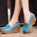 Moteri&scaron;ki Loafers Laisvalaikio plei&scaron;tiniai Batai Slydimo ant platformos Moteri&scaron;ki Vidutinio amžiaus Mamai Batai Pu Oda Tvirta mokasinai Moterims 36
