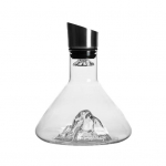 Stiklinis vyno dekanteris su aeratoriumi nerūdijančio plieno filtravimo 12 kanalų aeracija 1600 ml talpos rankų darbo raudonojo vyno grafinas vyno buteliams B