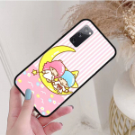 Juodas dėklas, skirtas Xiaomi Poco X6 X4 M5 M6 F5 F6 C65 C55 C50 C51 C40 Pro Redmi 14C A3X 13C 12C 11T 10A 9C Note 7 6 8A Plus L-1 Lovely Little Twin Star Redmi 10 4G padangės mėlyna