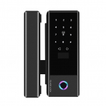 I&scaron;manioji spyna Stiklo durų spyna WiFi nuotolinis atrakinimas TY programėlė Pir&scaron;to atspaudas Slaptažodis IC kortelė Mechaninis raktas juoda