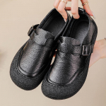 Moteri&scaron;ki laisvalaikio platforma Loafers Batai Patogus darbas Verslo batai Odiniai batai Moterims Butas vairavimas Vaik&scaron;čiojimas Suknelė Batai Penny Loafers 35 juoda