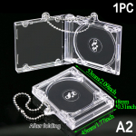 1 vnt. tu&scaron;čias mini kompaktinio disko dėklo raktų pakabukas, skirtas pasidaryk pats raktų pakabukai, kuprinė pakabinama dekoracinė grandinėlė / segtukas