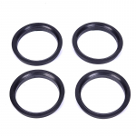 4 vnt. 66,6-57,1 mm plastikiniai ratų centravimo žiedai juoda