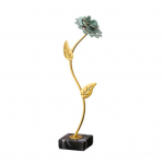 Creative Lotus Figurine Color Painting Iron Art Ornamental A