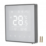 Skaitmeninis termostatas LCD ekranas jutiklinis ekranas i&scaron;manus oro kondicionavimo temperatūros reguliatorius namams juoda