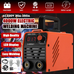 250A 4000W 6,5KVA inverterio elektrinis lankinis suvirinimo aparatas, ne&scaron;iojamas visi&scaron;kai automatinis suvirinimo atvirk&scaron;tinis suvirintojas suvirinimo darbams Only machine