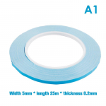 25M/Ritinys Dvipusė &Scaron;ilumai Laidi Juosta Lustui PCB LED Juostelei Radiatoriui 25m*5mm*0.2mm