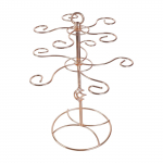 Metalinis vyno taurių stovas Modernus vyno taurių laikiklis Laisvai pastatomas stalvir&scaron;io laikymo stovas Vyno taurių stovas Metalinė tekstūra puodeliams auksas