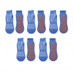 5 poros suaugusiųjų masažinių kojinių, neslystančios, medvilninės, batutų kojinės, kvėpuojančios, elastingos, trumpos, jogos, sportinės, grindų kojinės pilka