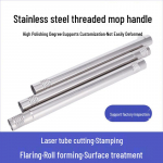 Nerūdijančio plieno teleskopinis suvirintas sriegiuotas vamzdis ir jungiamasis vamzdelis