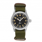Hamilton Khaki Field Tekstilinis dirželis Juodas ciferblatas Kvarcinis H69401930 Unisex laikrodis juoda