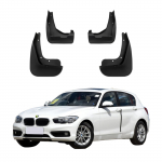 4 vnt. purvasargių, suderinamų su BMW 1 SERIJA F20 F21 2012 2013 2014 2015 2016 2017 2018 2019 BM-10 juoda