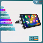 Automobilinis multimedijos grotuvas Hizpo pasukamas 1 DIN Android 13 automobilinis radijas GPS navigacijos grotuvas P2CP 4Core 2G 32G