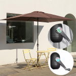 Skėčio rankena su rankena, terasos skėčio rankena su rankena, skėčio priedai, lauko terasa, pakeiskite skėtį, terasos skėčio dalys 1PC