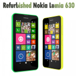 Atnaujintas Nokia Original Lumia 630 4,5 Windows mobilusis telefonas Dual SIM No charger žalia