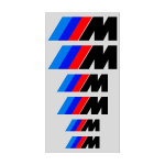 6 vnt. Automobilio stabdžių suportų lipdukas Kar&scaron;čiui atsparus 3D lipdukas Dekalas BMW M4 M8 5 serijai E39 E60 E61 F10 F11 F07 G30 G31 G15 Z4 E89