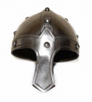 Viduramžių plieninis normanų vikingų &scaron;almas su akiniais, &scaron;arvuotas &scaron;almas, 18 G plienas, rankų darbo M aero