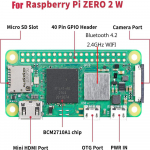 1 GHz ARM11 Cortex-A53 keturių branduolių 512 MB RAM pagrindinė plok&scaron;tė Raspberry Pi Zero 2W