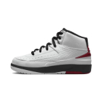 Air Jordan 2 Retro PS Čikaga 2022 Vaikų sportbačiai Balti Varsity-Raudoni Juodi DQ8564-106 28