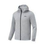 Li Ning Patogus Kasdienis Paprastas Gobtuvu Užsegamas Kardiganas Džemperis Vyrams Džemperiai Pilkas AWDU581-5 2XL