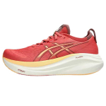 Asics Gel-Nimbus 27 Patogūs Madingi Trendi&scaron;ki Minimalistiniai Amortizuojantys Žemi Bėgimo Bateliai Moteri&scaron;ki Bėgimo Bateliai Raudoni 1012B753-701 38