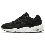 Puma R698 75Y Prm Audinio Odos Sportbačiai Patogūs Žemakulniai Laisvalaikio Avalynė Unisex Sportbačiai Juodi Balti 393403-01 35.5