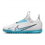 Nike Zoom Vapor 15 Academy Anti-Kick Smūgių absorbcija Žemi Vaikų futbolo bateliai Vaikų futbolo bateliai Balti Mėlyni DJ5621-146 38.5